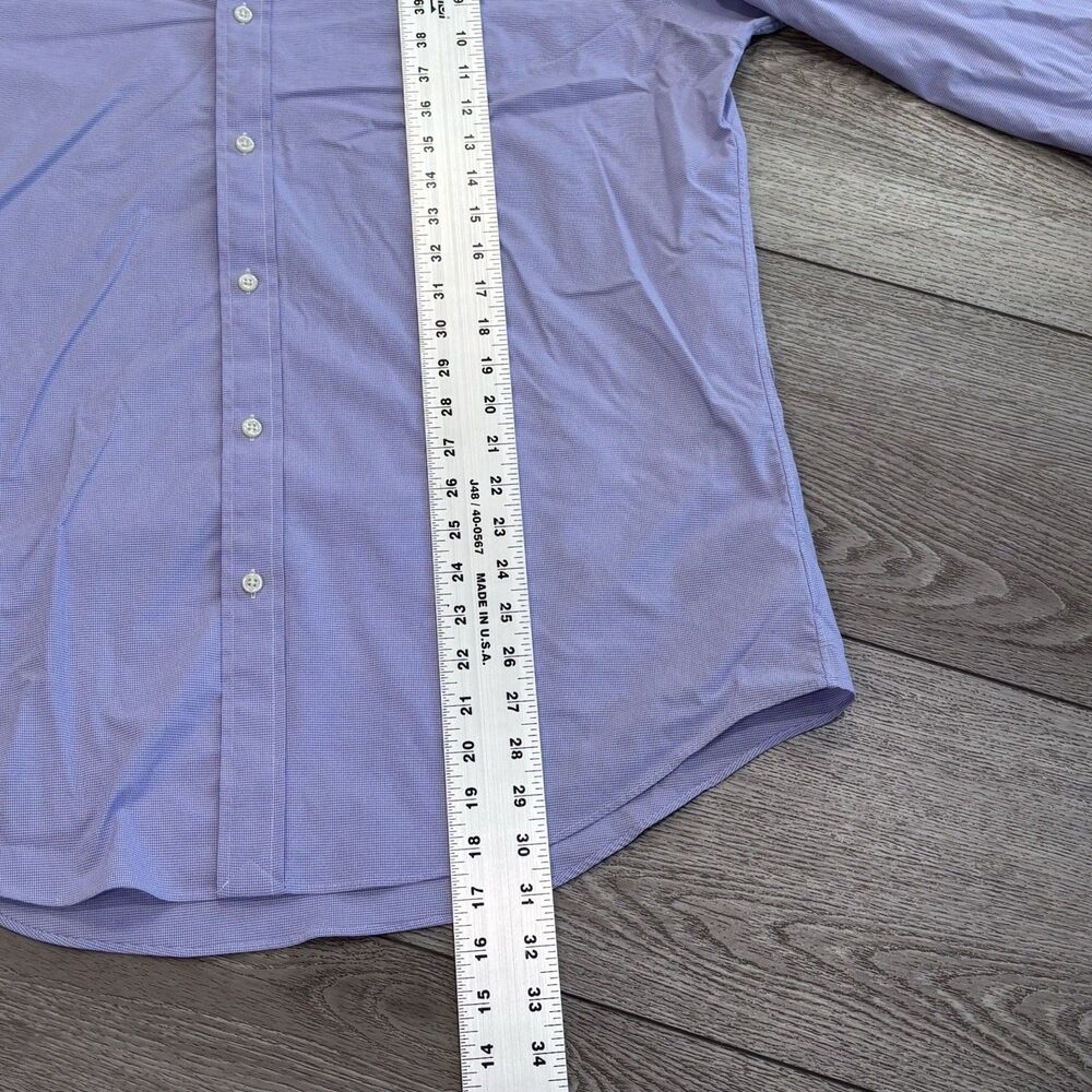 Polo Ralph Lauren Shirt Mens XL Purple Check Performance Classic Fit Button Up - Picture 5 of 8